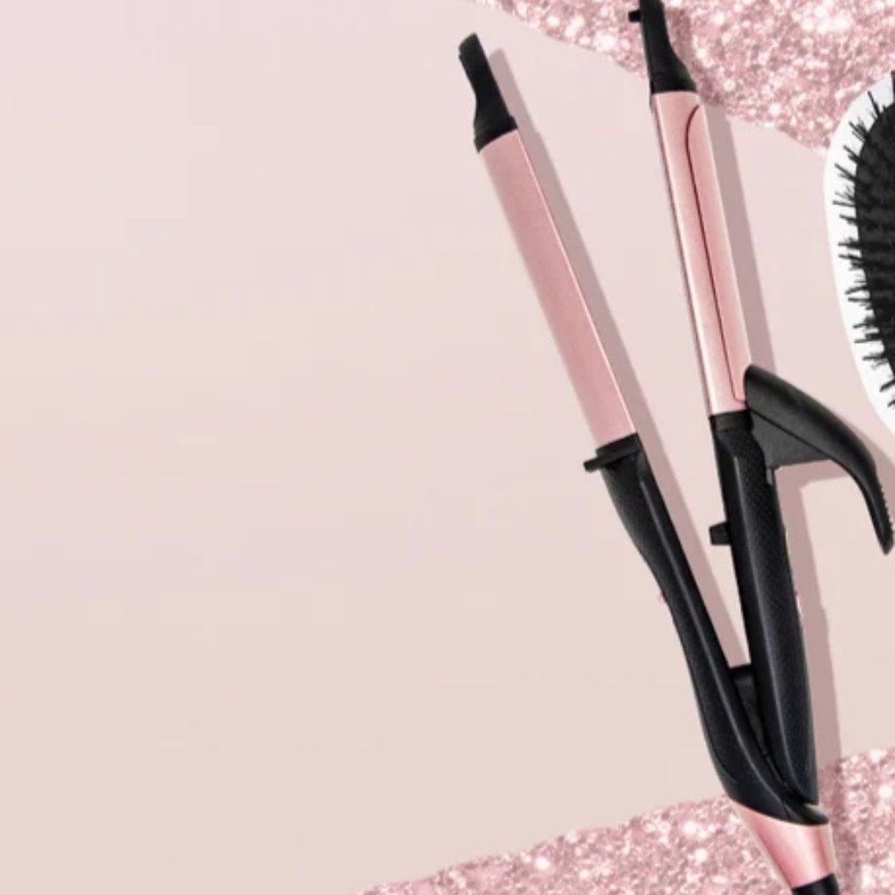 NEW IN BOX: Beachwaver Clamp & Curl 2-in-1 Styling Iron, Rose Gold